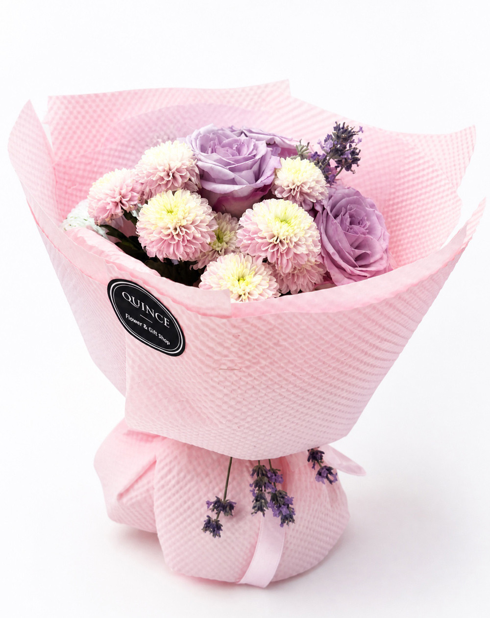 Lilac Love – buket ljubičastih ruža i hrizantema
