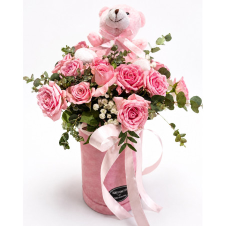 Sweet Teddy – roze ruže sa medom