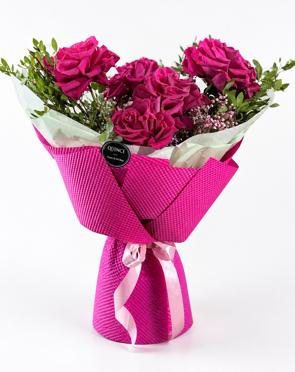 Fuchsia Love – buket roze ruža